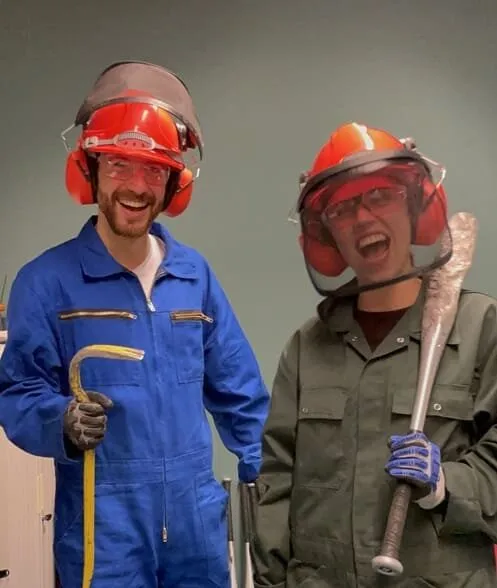 Koppel met Rage Room wapens lachend in Eindhoven